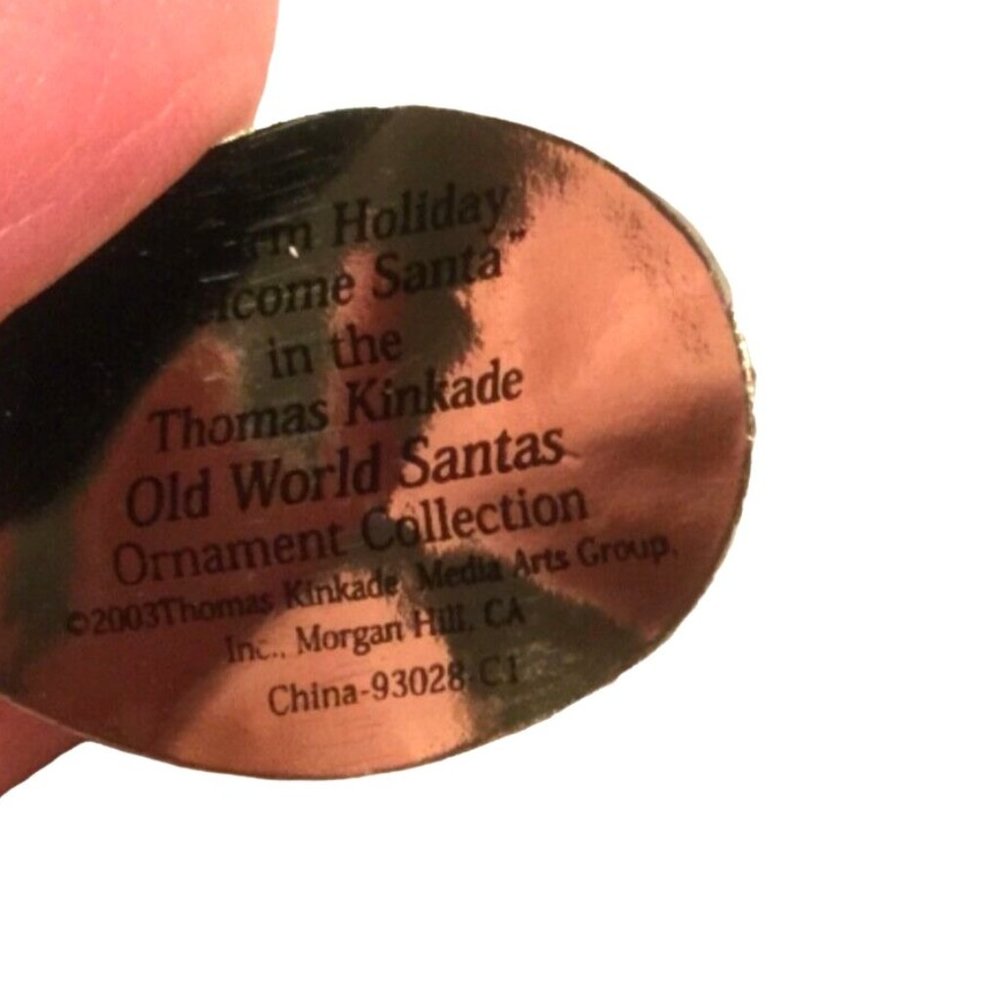 Ashton-Drake Galleries Thomas Kinkade Old World Santa Warm Holiday Welcome Orn - Picture 8 of 8